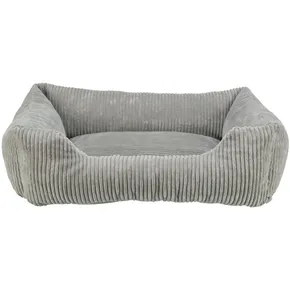 Vital Bed JONNA ortopedický obdélníkový pelech, manšestrový plyš, šedá120 x 80 cm